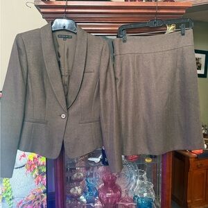 ANTONIO MELANI Brown Blazer and Skirt Set